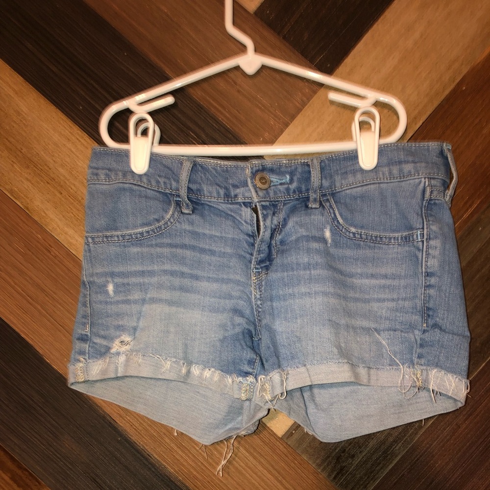 Blue jean shorts